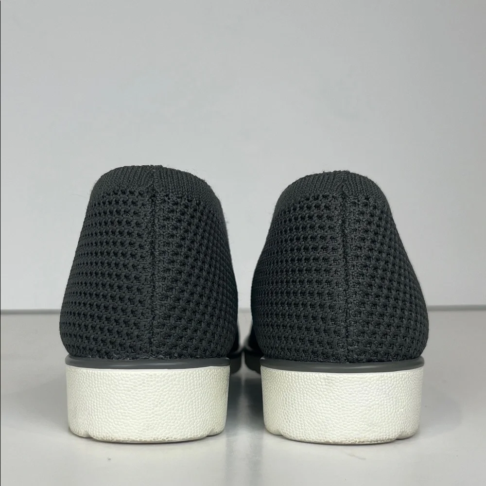 Eileen Fisher Heaven Gray Stretch‎ Knit Slip-On Wedge Ballet Flat SZ 7.5
